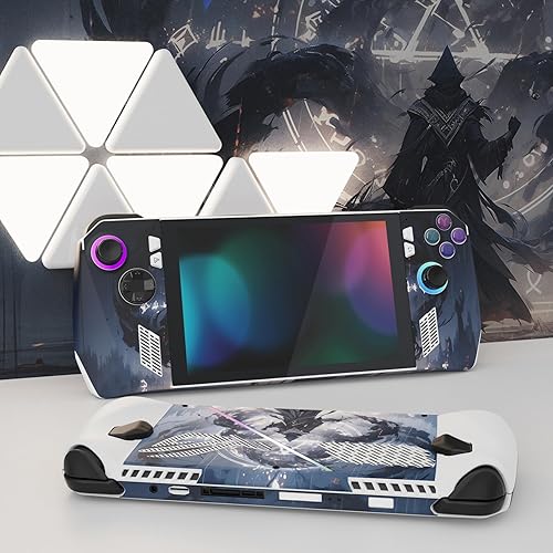 Miniatura 2 de PlayVital Juego de 2 calcomanías protectoras para ROG Ally, calcomanías personalizadas de vinilo para consola de juegos portátil ROG Ally -