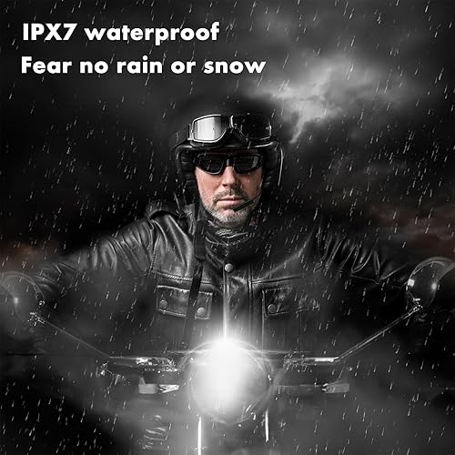 Miniatura 3 de igooot Auriculares Bluetooth para casco de motocicleta, auriculares inalámbricos para exteriores, auriculares deportivos impermeables con sonido