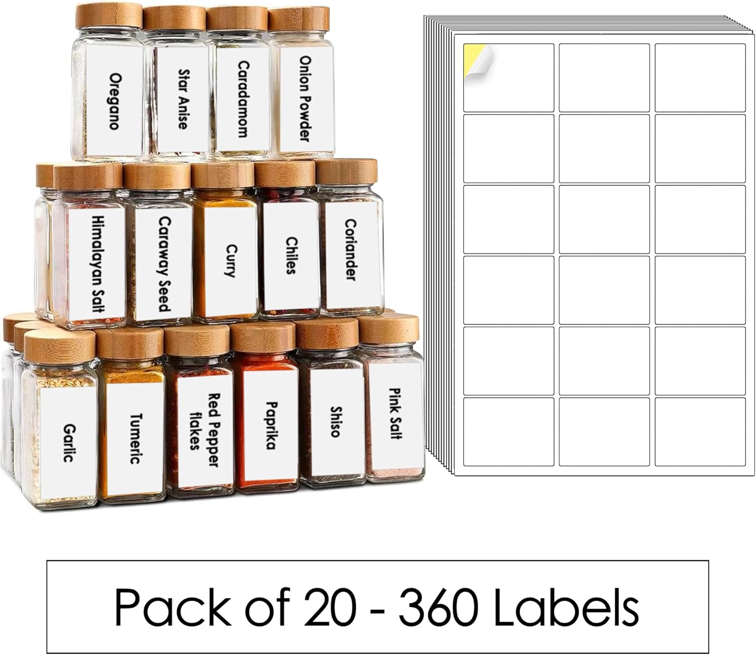 A4 Self Adhesive Address Labels, 18 Label Per Sheet, 20 Sheets, (63.5 x 46.6 MM) 360 Labels