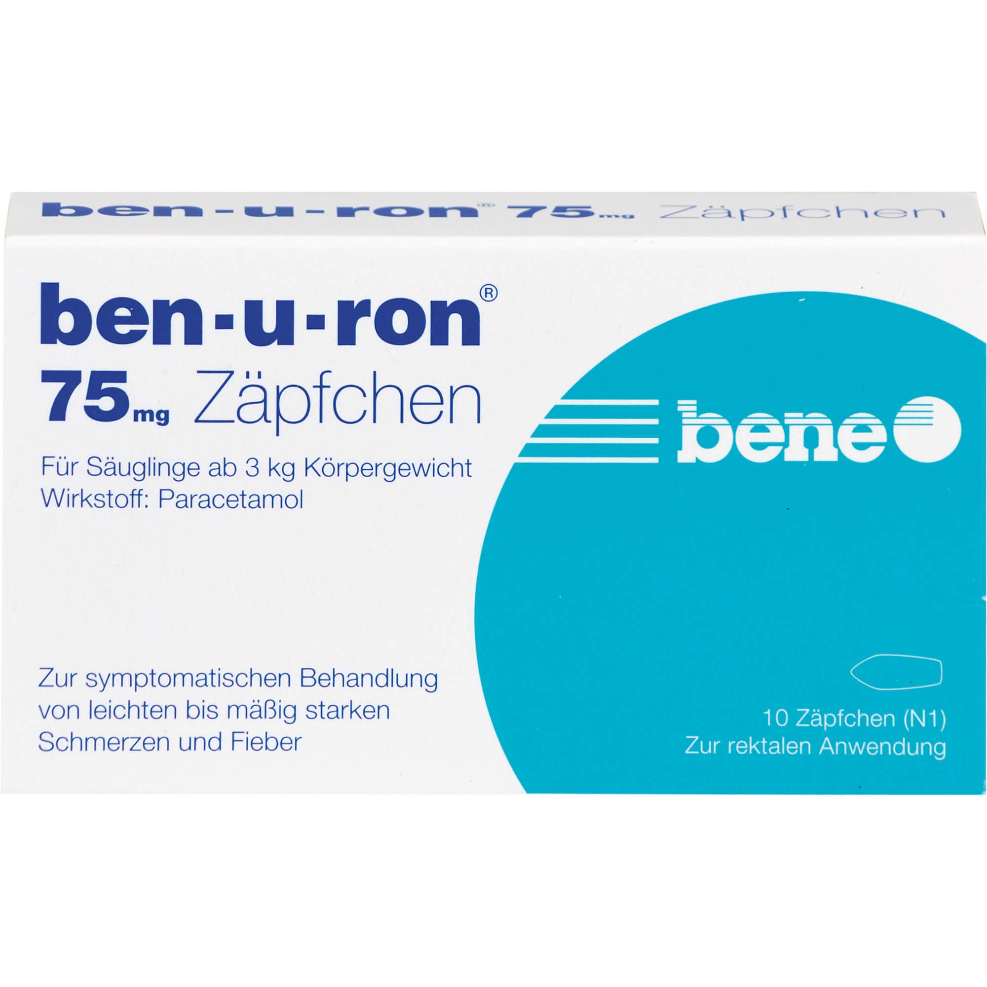 BEN-U-RON 75 mg Suppositorien, Packung 10 Stück