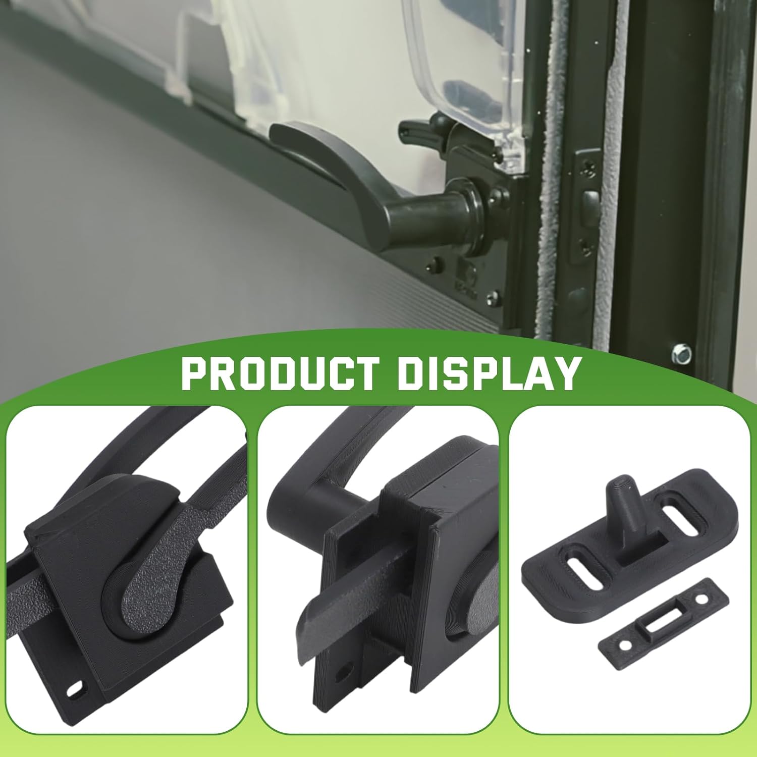 AUTOVIC Screen Door Handle and Latch Kit for Dexter Right Hand (RH) Replacement for Part # 0267304, 4725-06, Durable Trailer RV Camper Door Lever, Black