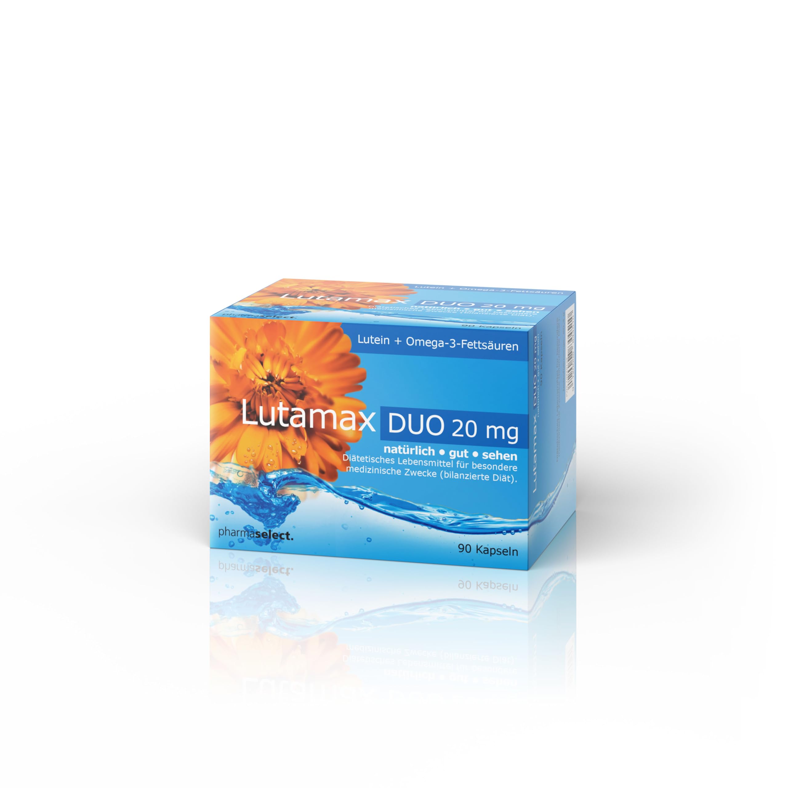 Lutamax DUO 20 mg – 90 Kapseln | Lutein, Zeaxanthin & Omega-3 | Augenvitamine bei AMD und altersbedingten Augenproblemen | 3-Monats-Pack