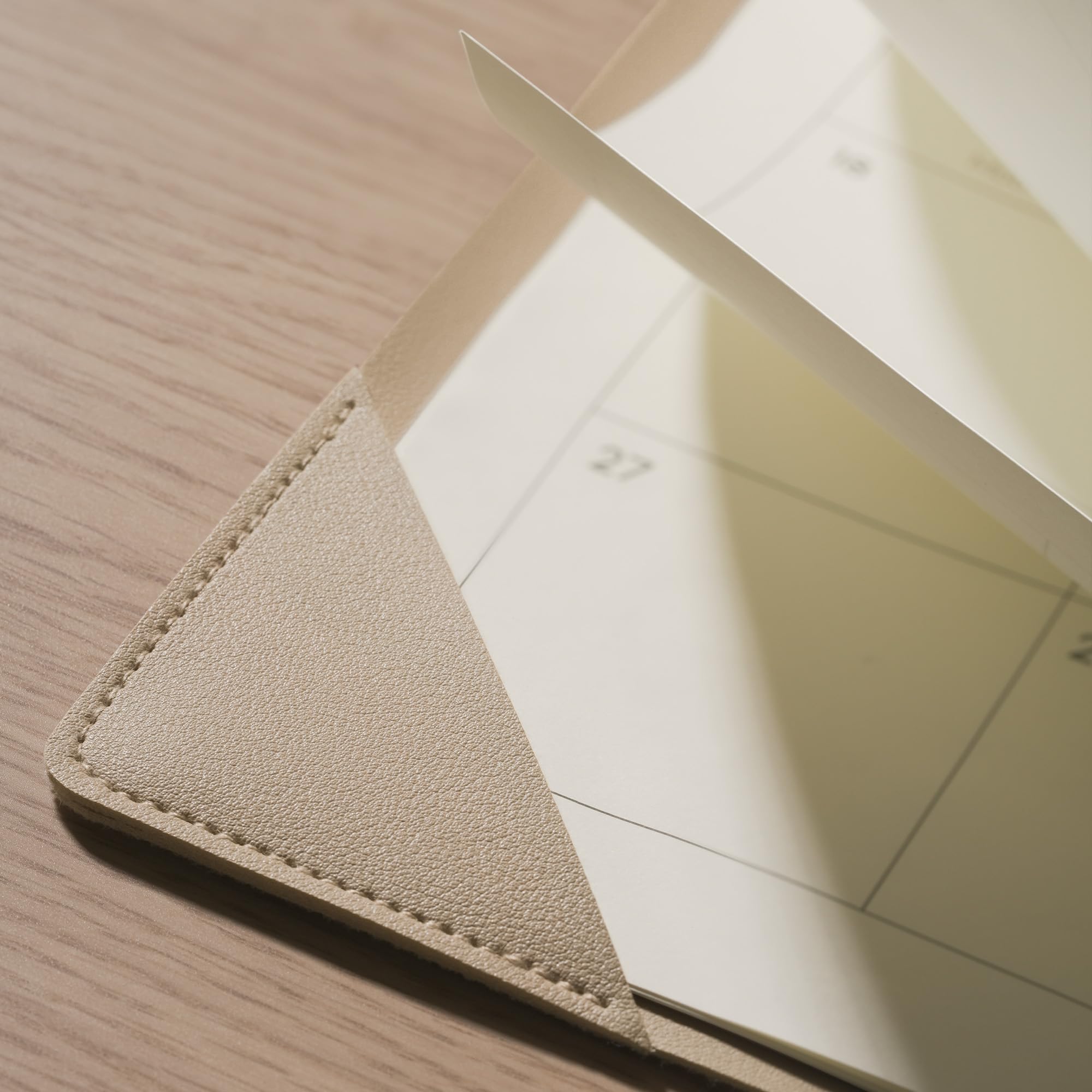 Cabbrix Tischkalender mit Blumenmuster (Aprikose)