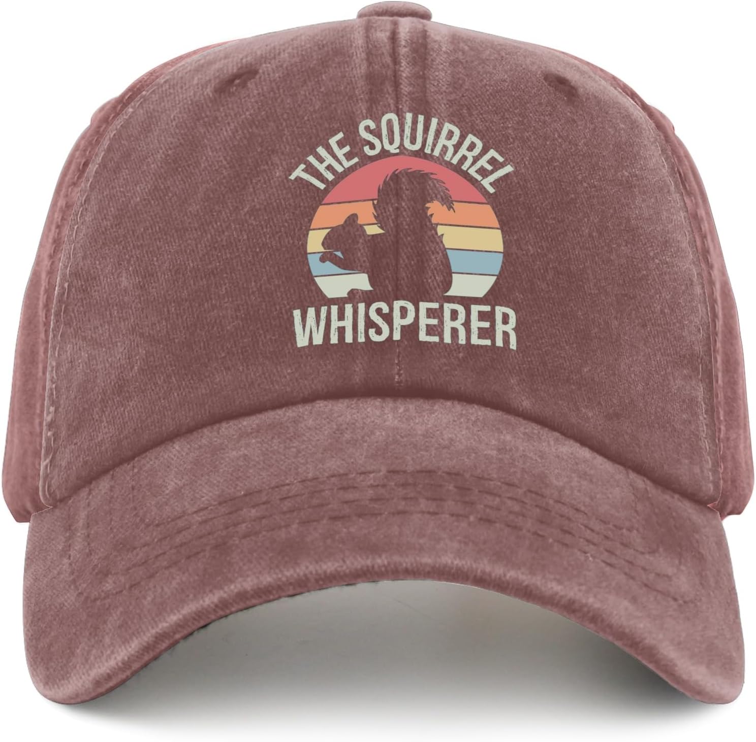 The Squirrel Whisperer Baseball Cap Women's Hats & Caps Wine Red Womens Baseball Caps Gifts for Daughter - Image 8