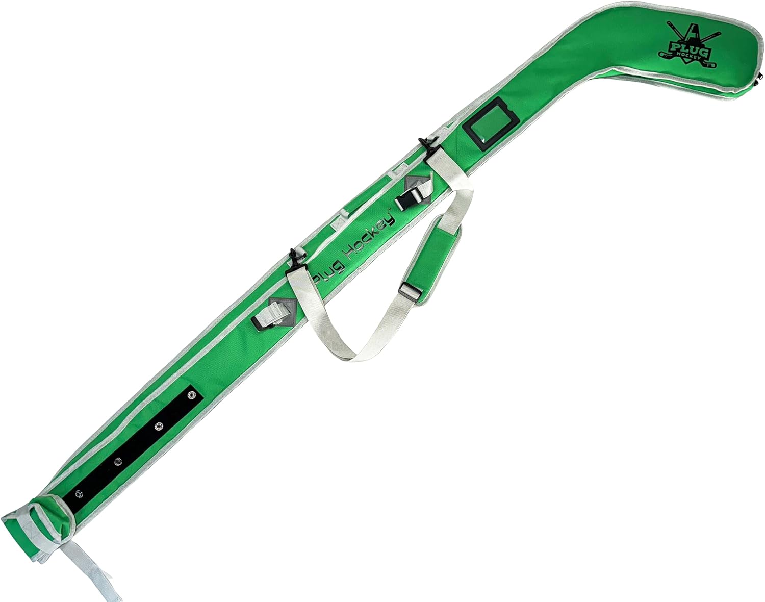 Ice Hockey Stick Bag Padded With Handsfree Bag Attachment, Adjustable Carrying Strap