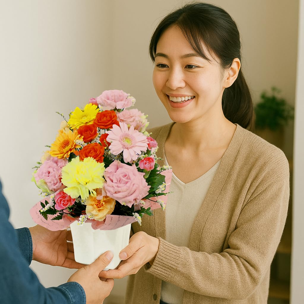Amazon｜[Flowerfarm(フラワーファーム)] 花 花束 生花 フラワー