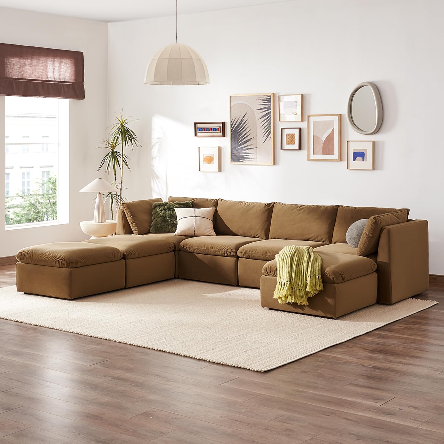 Amazon.com: mopio Oversized Modular Sectional Sofa with Fully
