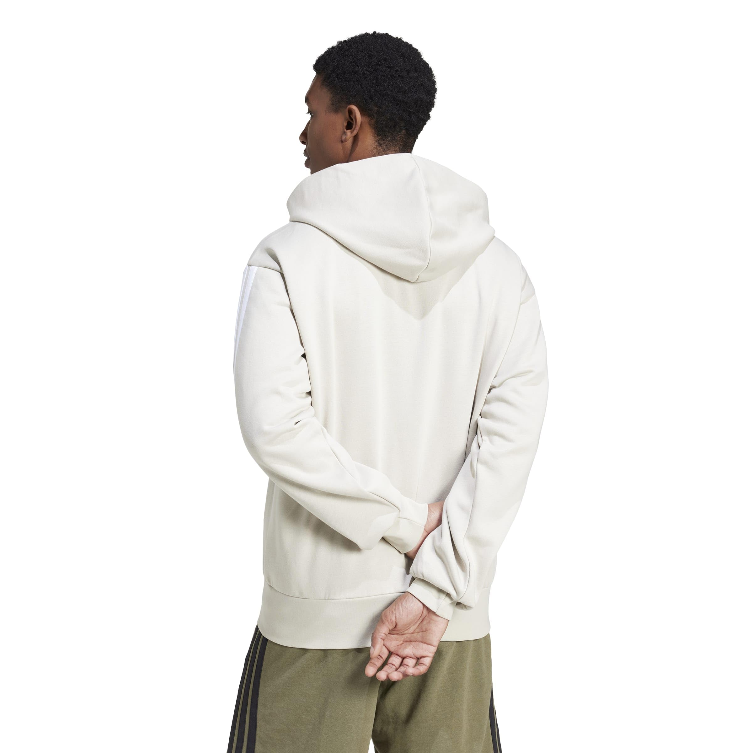 Adidas Herren Essential Three Stripes Fleece Zipper Hoodie