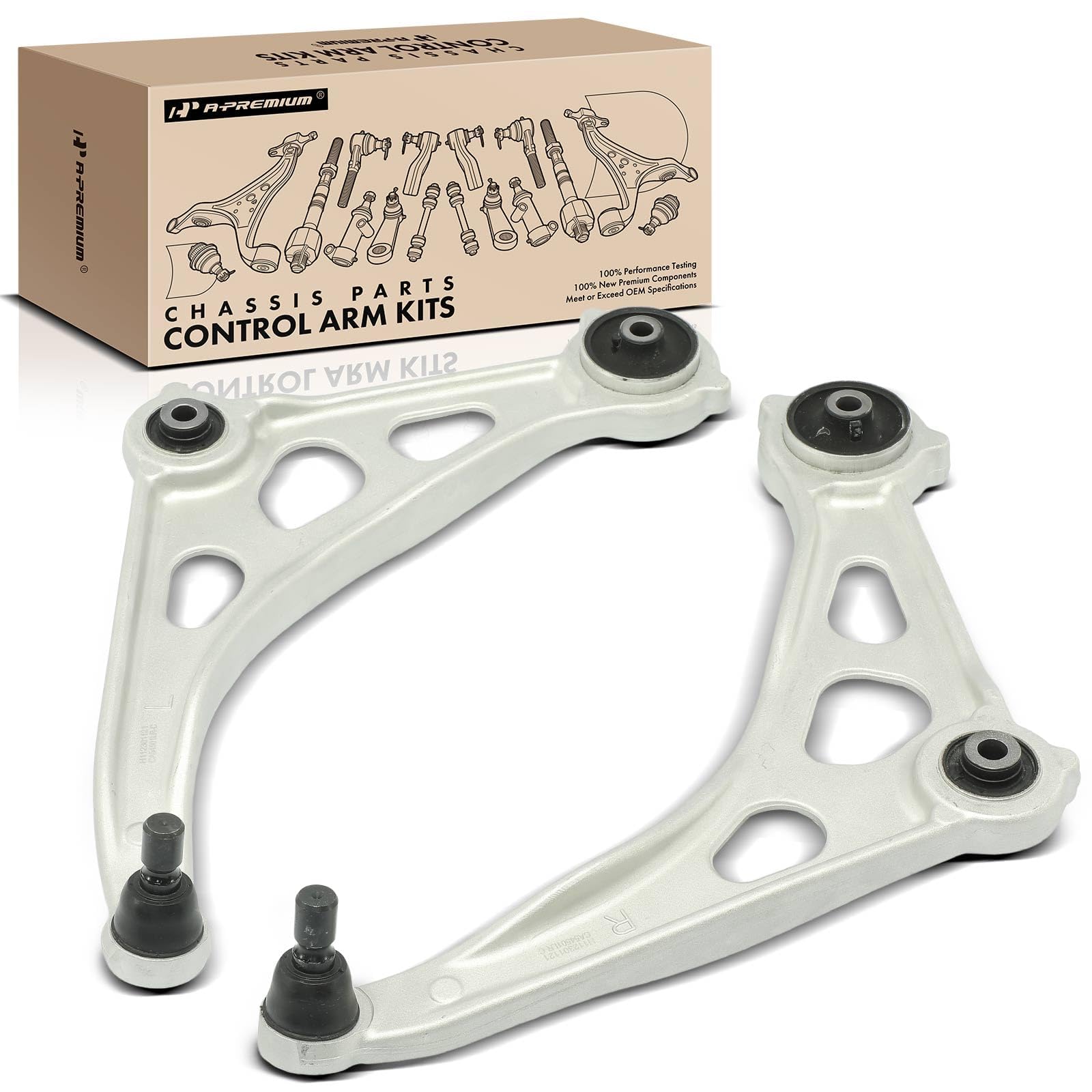 A-Premium 2 x Front Lower Control Arm, with Ball Joint & Bushing, Compatible with Nissan Altima 2019-2020