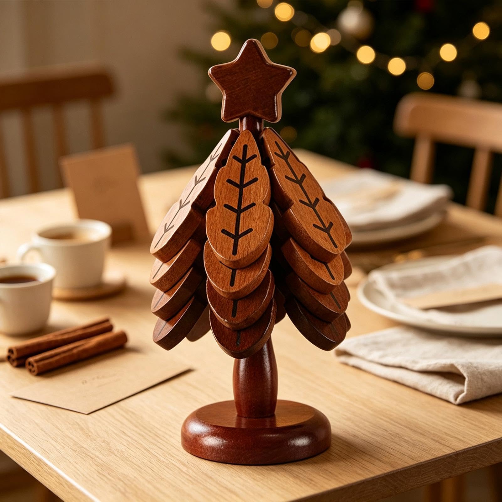 Dessous de plat pliable décoratif pour casseroles et poêles chaudes