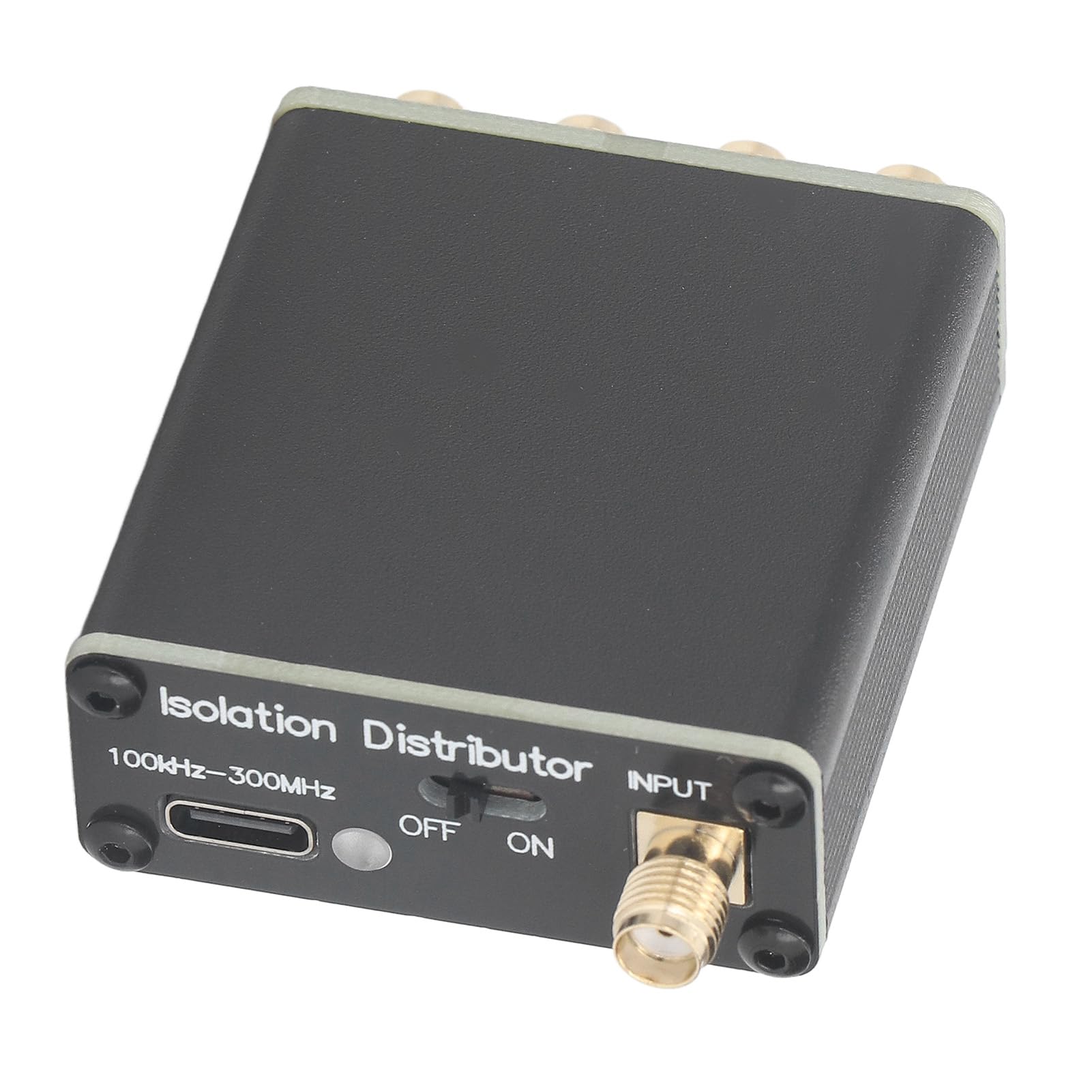 Jectse Distributeur D'isolation RF, Répartiteur de Actif pour SDR GPSDO, 100 KHz à 150 MHz avec Matériau en Alliage, pour Antennes Radio, Sources D'horloge