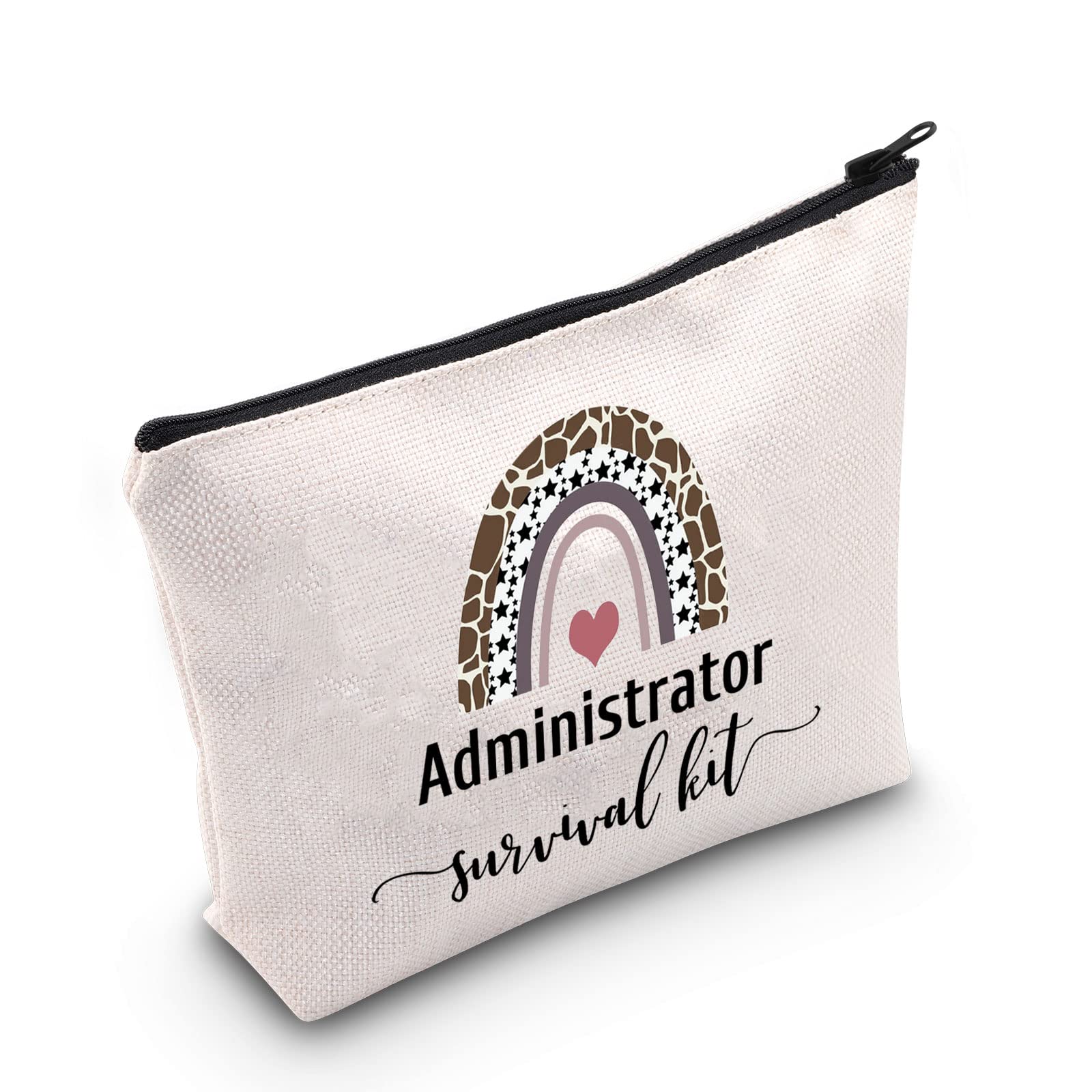 POFULL Admin Gift Office Worker Gift Admin Job Gift Administrator Survival Kit Cosmetic Bag Administrator Appreciation Gift, Administrator bag