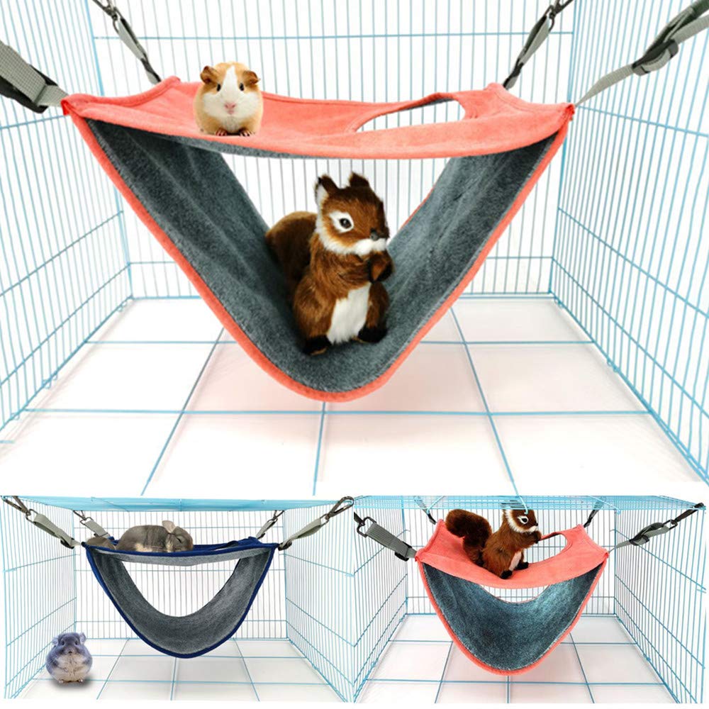 Petmolico Frettchen-Hängematte, 35x35 Cm, Warme Plüsch-Hängematte Für Käfige – Für Hamster, Ratten, Meerschweinchen