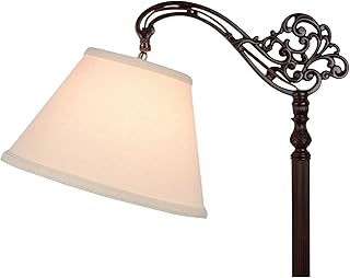 Upgradelights Beige Linen 8 Inch Uno Lamp Shade Replacement