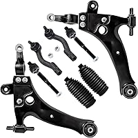 Vista 495 de Detroit Axle - Kit de suspensión frontal de 8 piezas para Dodge Journey 2009-2015, 2 brazos de control inferiores, 2 rótulas, 2 varillas
