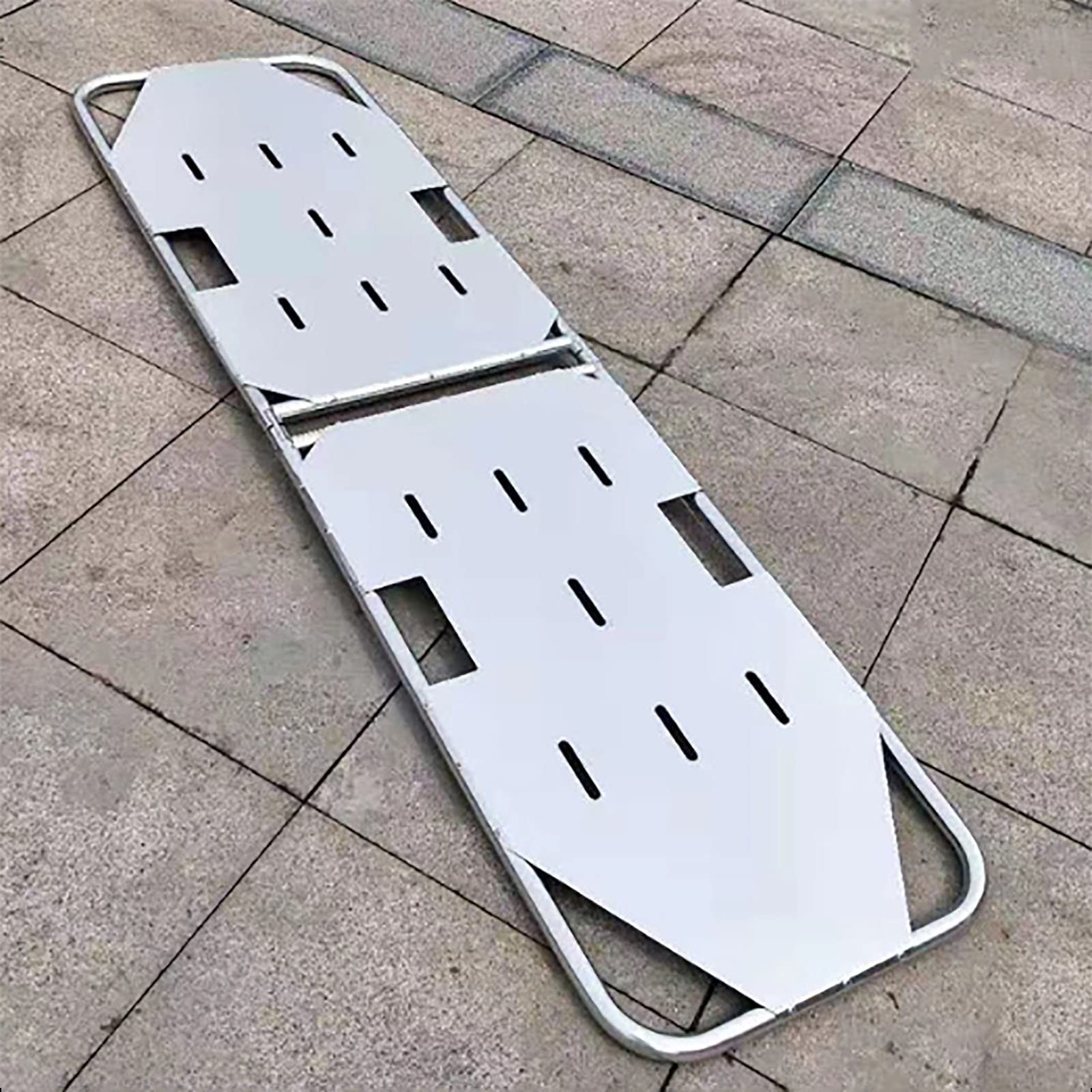 SWENEEN Foldable Stretcher,Emergency Rescue Stretcher Aluminium Alloy Folding Stretcher Multifunctional Fire Rescue Stretcher,