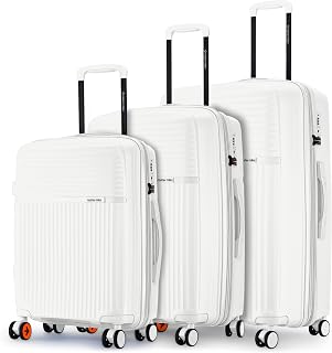 Nasher Miles Krabi Expander Hard-Sided Polypropylene Luggage Set of 3 | 55cm, 65cm & 75cm | 8 Wheels Small, Medium & Large... Price In India