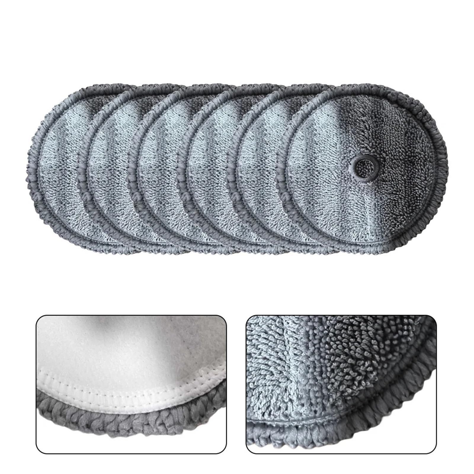 6 Almohadillas De Repuesto De Microfibra For Mopa De Vapor, Lavables Y Reutilizables, Compatibles Con Aspiradoras Robot A9 Y Limpiadoras De Vapor.
