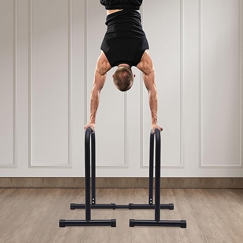 Miniatura 6 de Bitodd Barra individual de inmersión, soporte de inmersión ajustable, estación de barra de inmersión de fitness, extraíble, capacidad de peso de 440