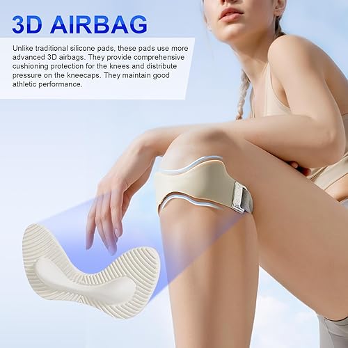 Vista 26 de Rodilleras de voleibol para bailarines, rodilleras suaves y transpirables para hombres, mujeres, niños, rodilleras protectoras para voleibol, Negro