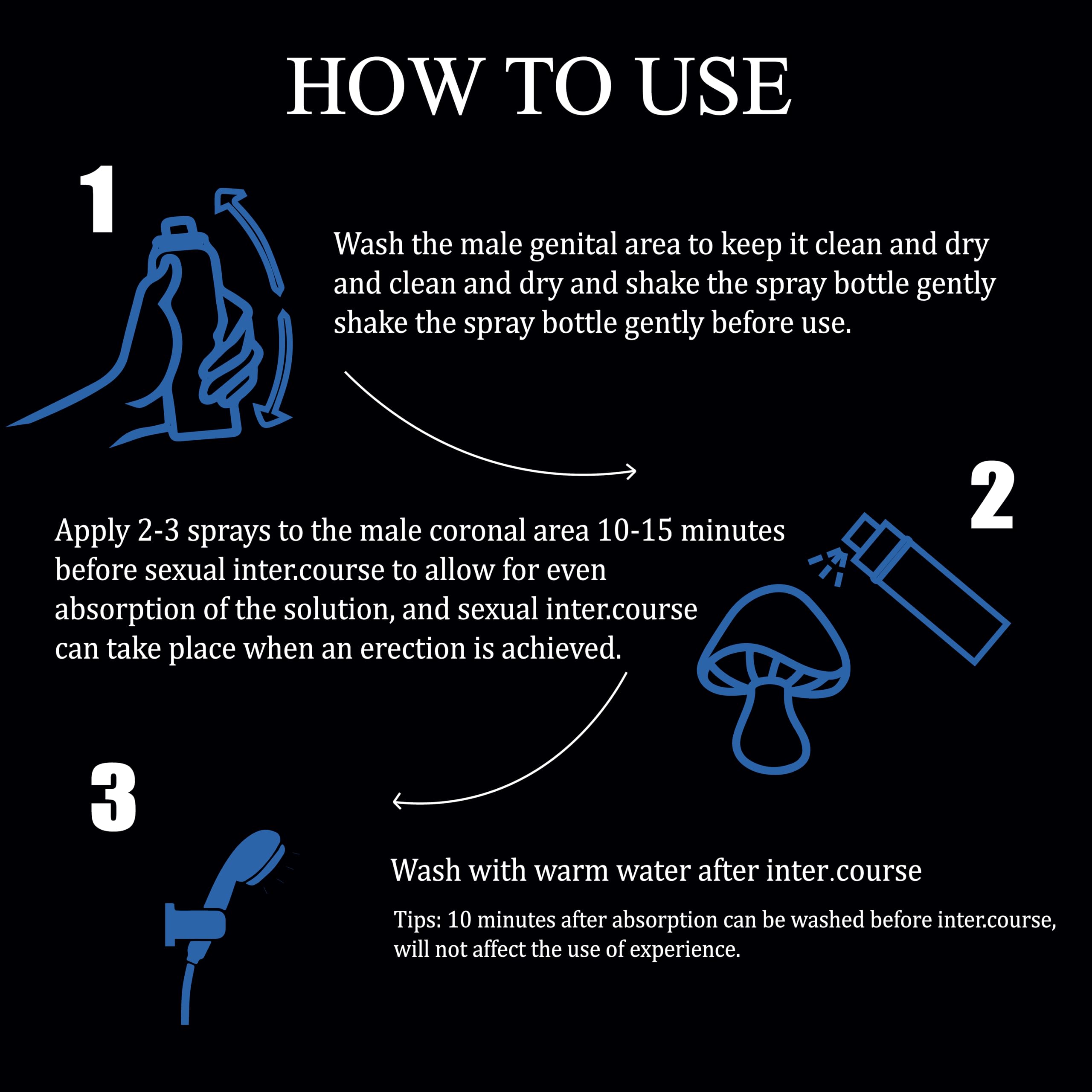 Spray retardant pour homme - Formule à base de plantes, douce et sans effet anesthésiant - Spray retardant à usage externe pour une durée prolongée - Discret et facile à transporter - 5 ml