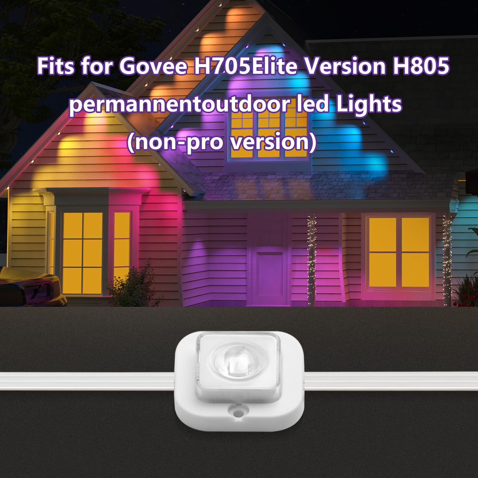 40 Sets Light Clips Upgraded Version for Govee Outdoor Light （Square） — Amazon image 4
