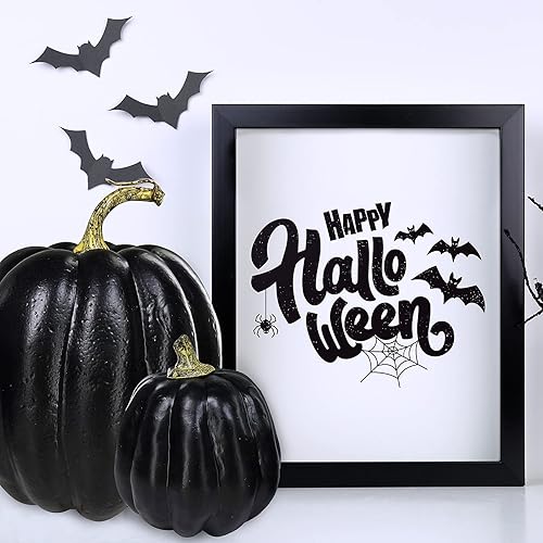 Vista 137 de Winlyn 7 calabazas artificiales verdes surtidas, calabazas de cosecha de color verde oscuro, calabazas decorativas de espuma para granja, otoño