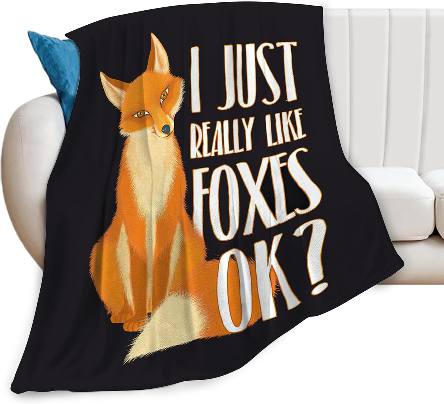 Fox Blanket Animal Foxes Throw Blankets for Girls Boys Cute
