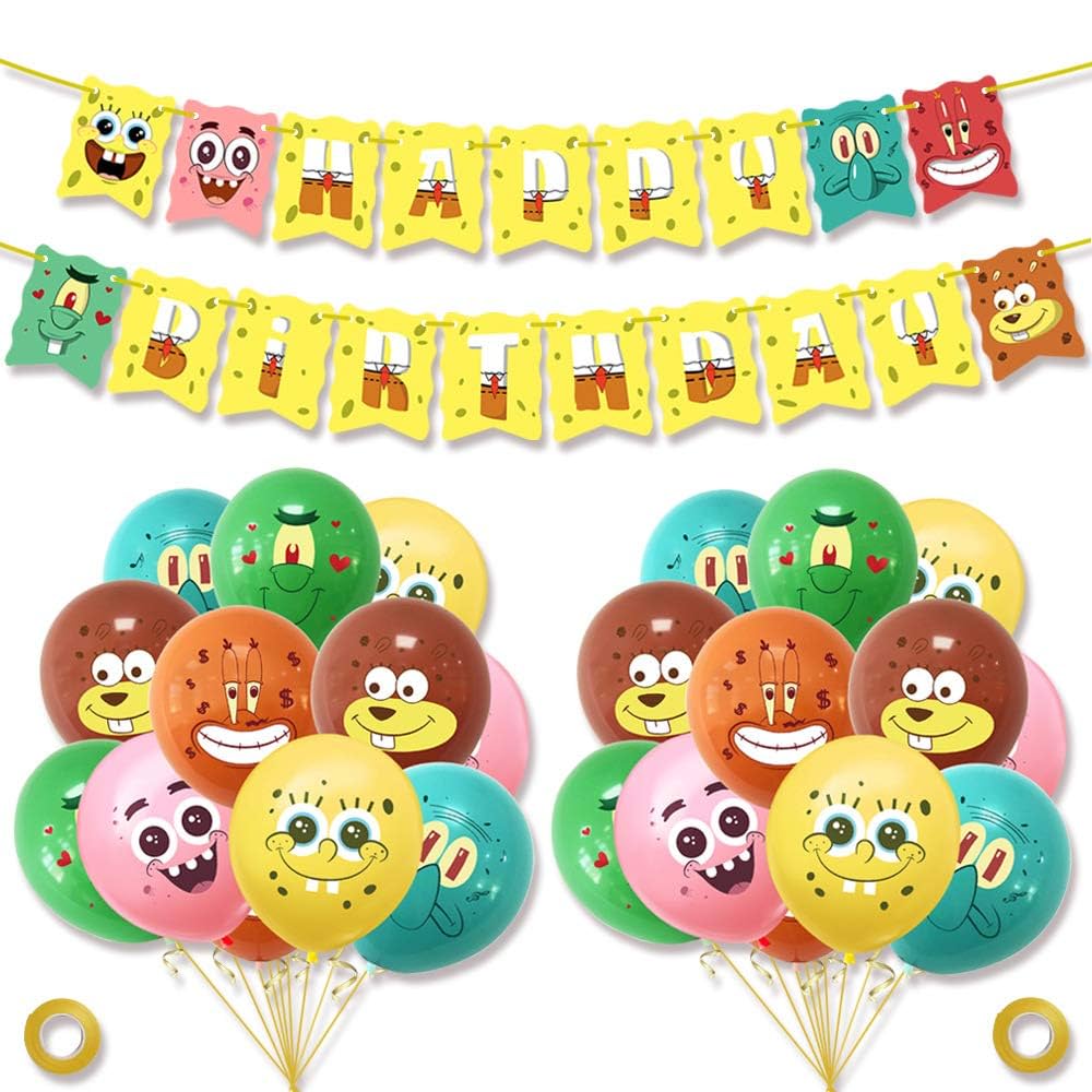 未使用　イエロー　ケーキ 飾り ガーランド 誕生日 HAPPY BIRTHDAY イエロー］HAPPY BIRTHDAY バースデーガーランド フラワー