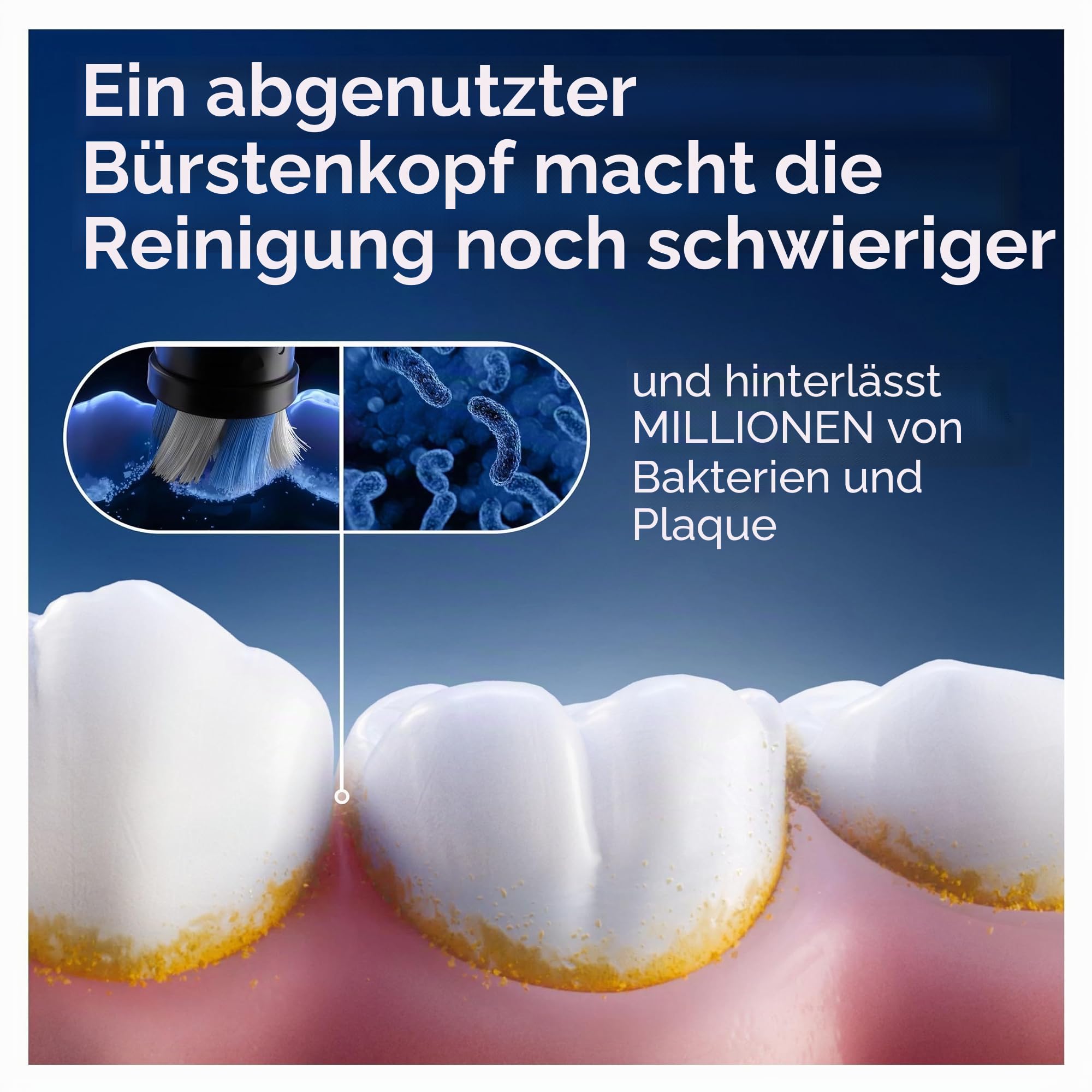 Oral-B Ultimate Clean Ersatzbürsten, Schwarz, Tiefenreinigung, Entfernung von Zahnbelag, runde Bürste für elektrische Oral B iO, 8 Stück