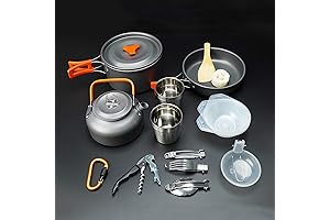 All-in-One Outdoor Camping Mess Kit with Self-Heating Rice Capability
