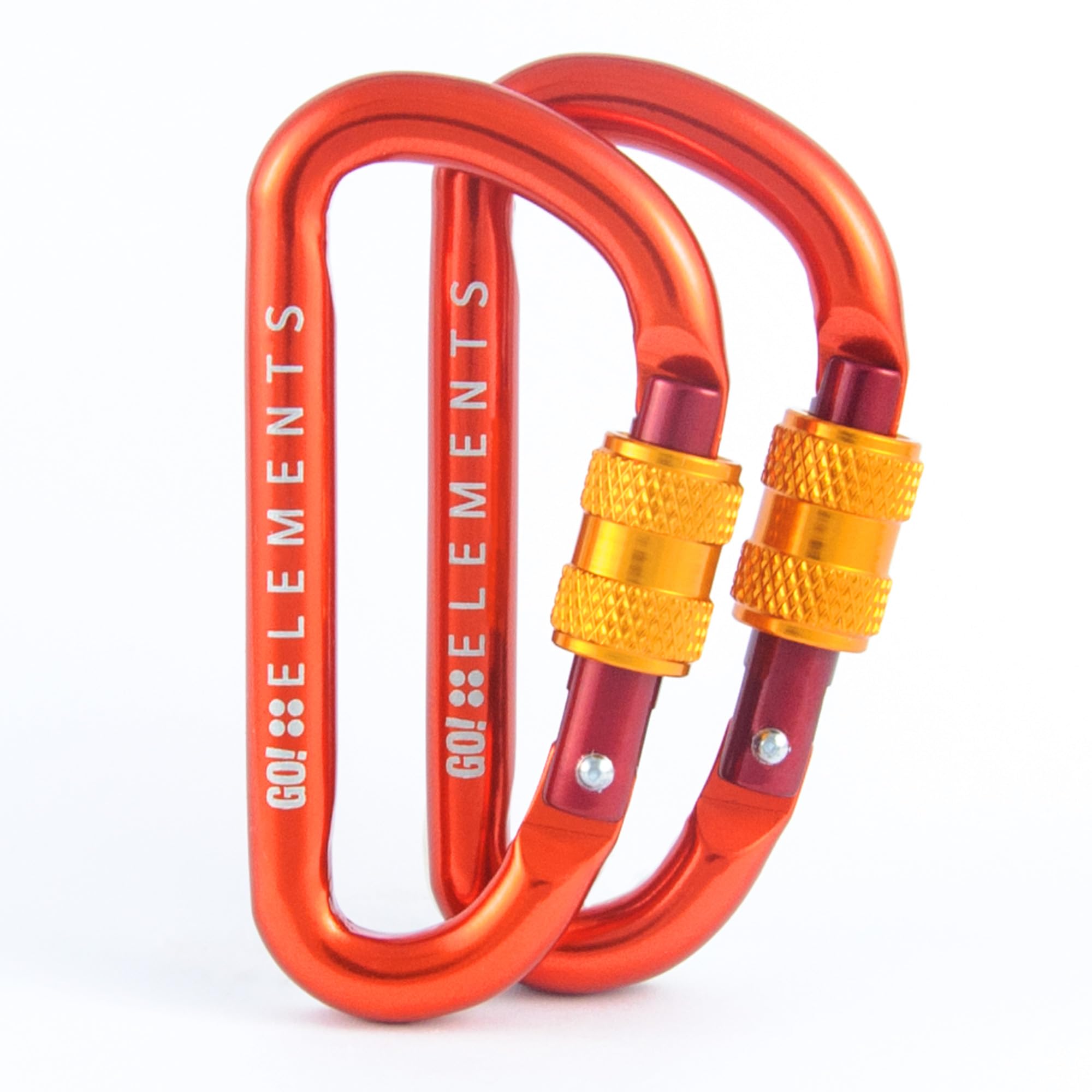 GO!elements Mini Moschettone Micro 6 con tappo a vite, confezione da 2 o 6