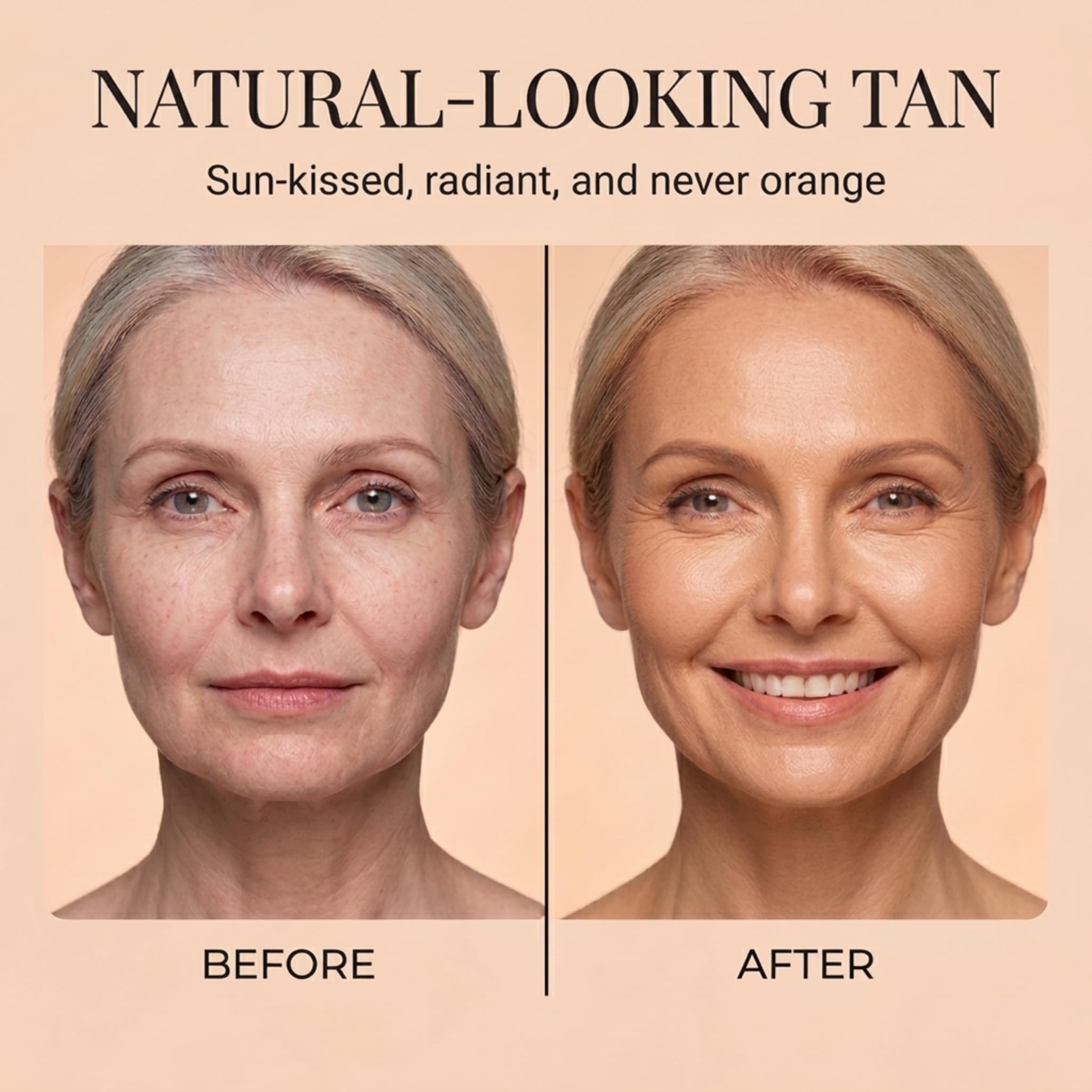 Face Tanner Self-Tan Serum with Hyaluronic Acid and Organic Oils