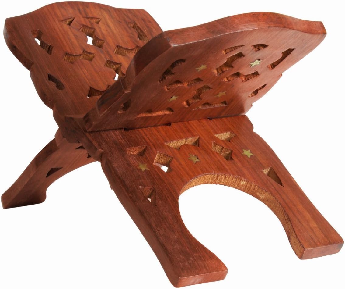 Artisans Of India Beautifully Hand Carved Quaran Holy Bible Display Holder/Book Stand