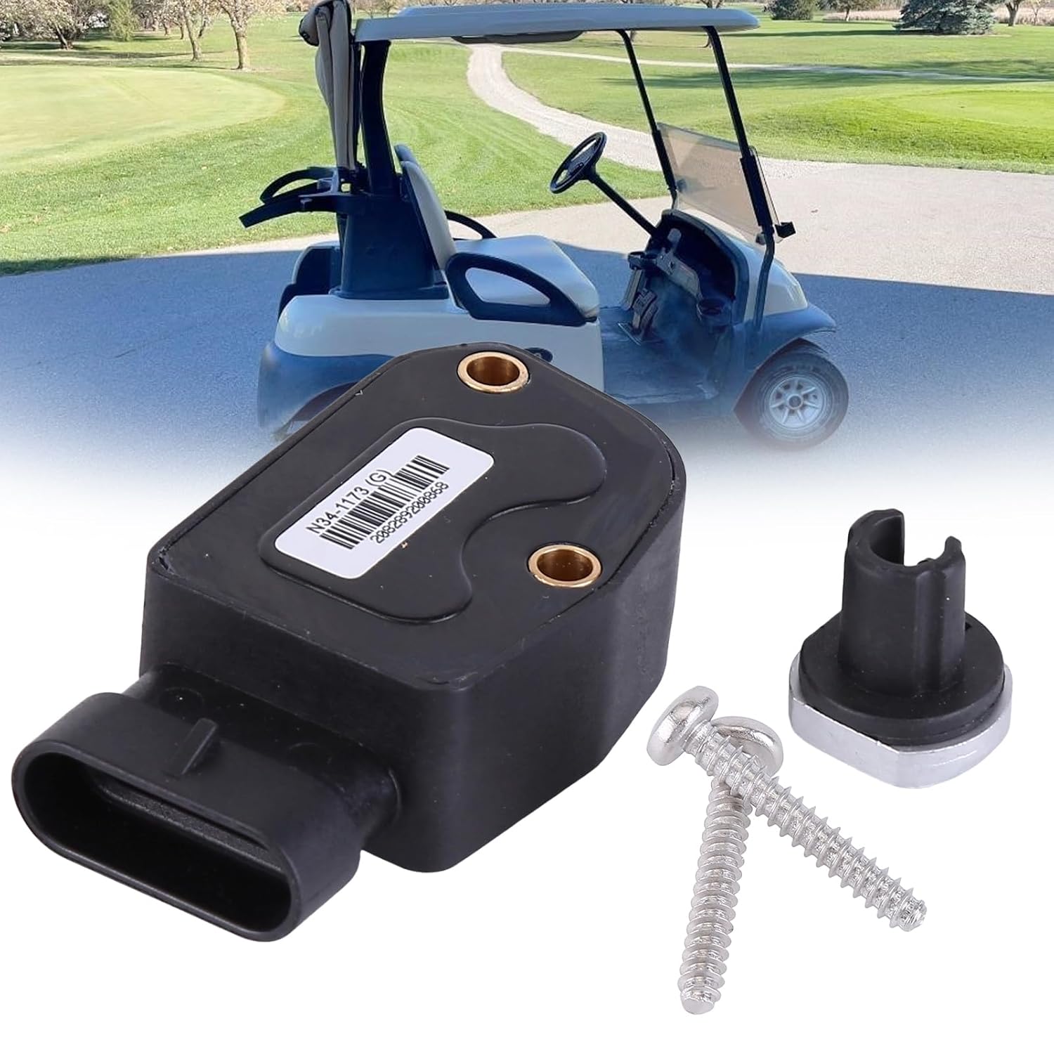 N34-1173 Throttle Sensor Kit for Club Car 2010-Up Precedent Tempo Onward Gas Golf Cart N34-1173 Gas Models with 2nd Gen Accelerator Pedal Assembly N34-1173(G) Throttle Position Sensor