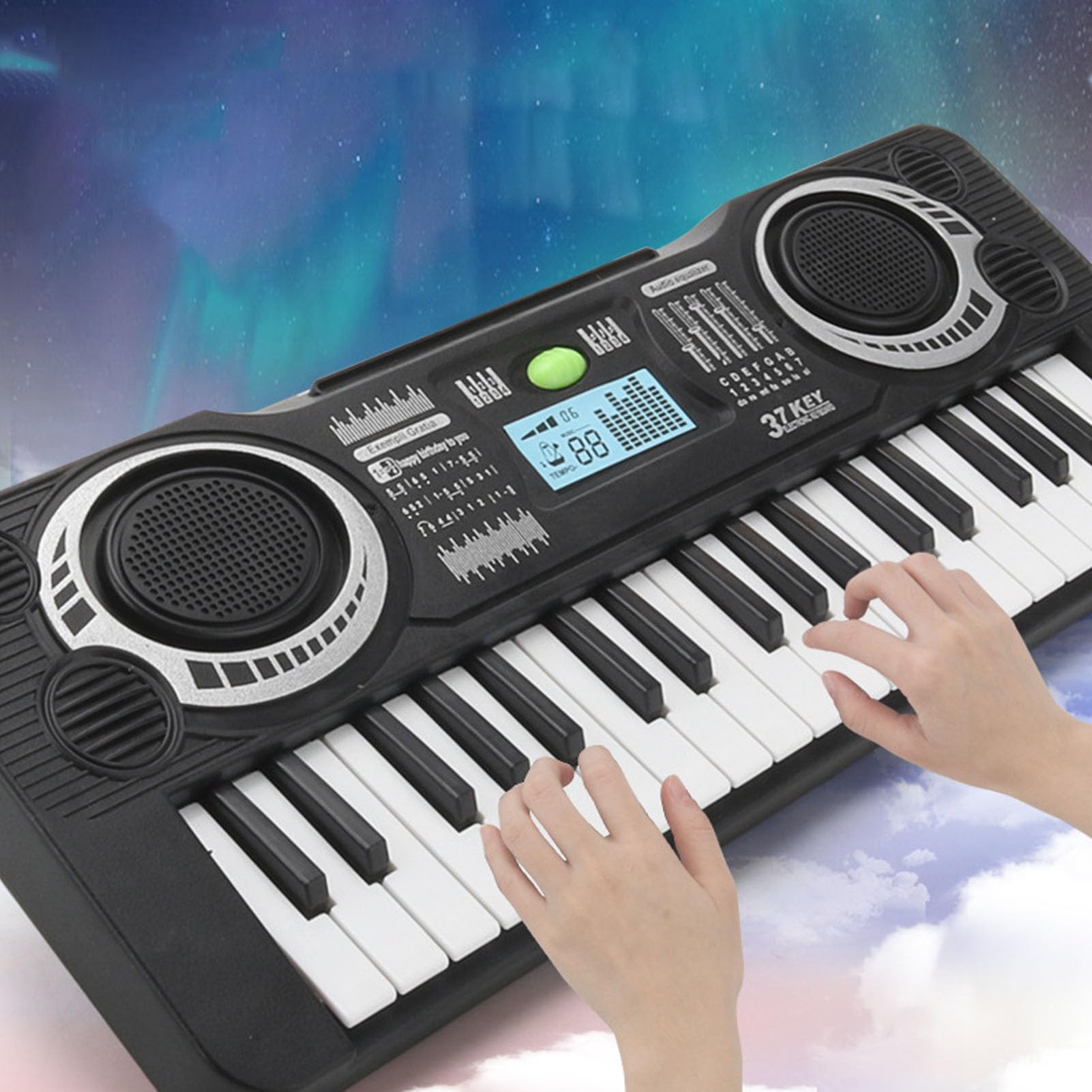 Amazon.co.jp: デジタルピアノ楽器、電子ピアノメトロノーム37キー向け 