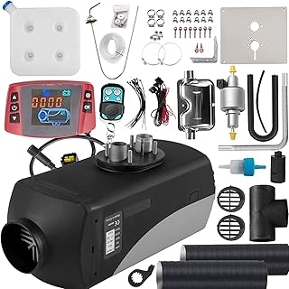 Colinktool 5KW Diesel Air Heater, 15L Tank, Diesel Heater 12V, Muffler, Diesel Parking Heater with LCD Thermostat Monitor & Remote Control for Trucks, Car Trailer, Boat and Motor-Home