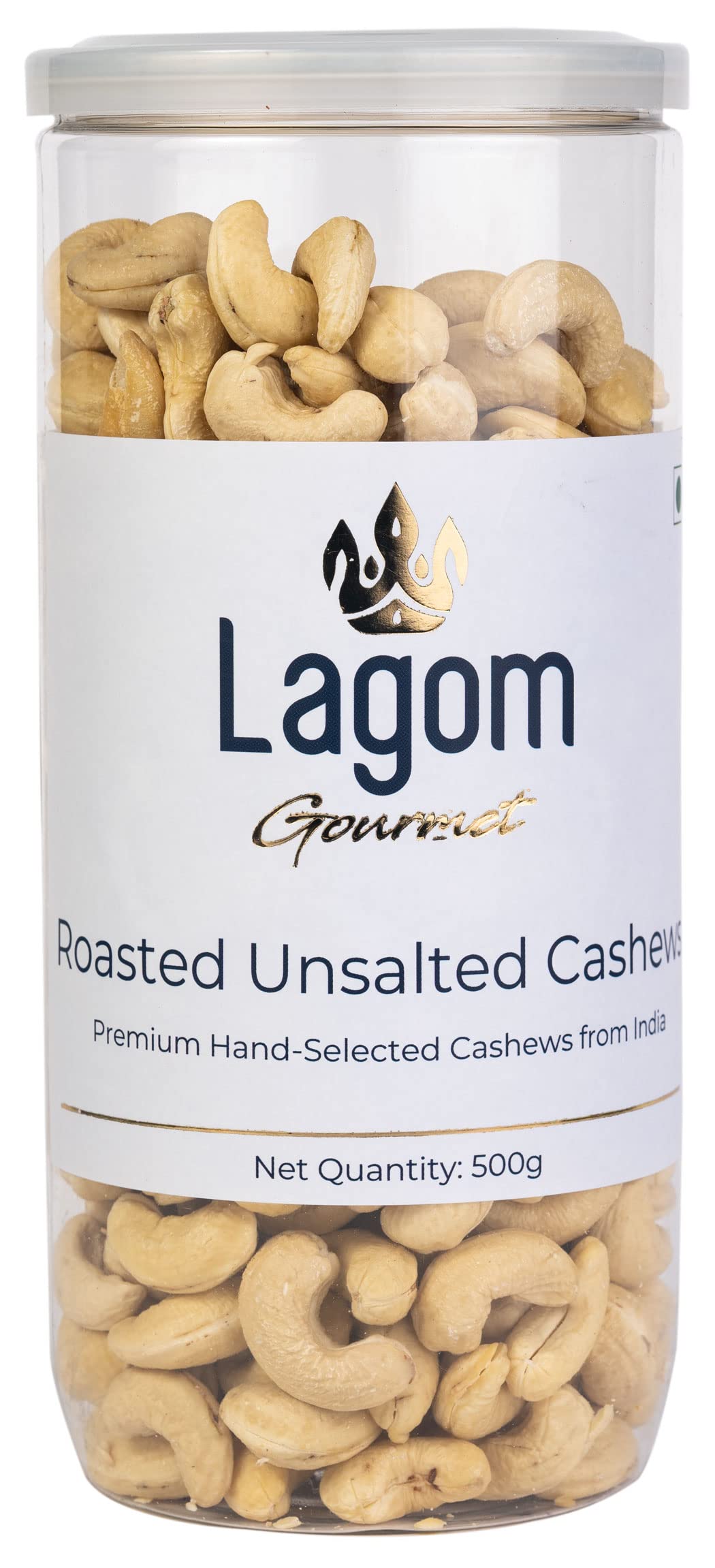 Lagom Gourmet Roasted Unsalted Cashew Nuts 500G,No Salt,Dry Roasted,No Oil Used,Roasted To Perfection,No Preservatives,No Artificial Flavors,Gluten Free,Vegan,Plant Based,Non Gmo,Nuts Dry Fruits (B0B6CH1GQS) Amazon Price History, Amazon Price Tracker