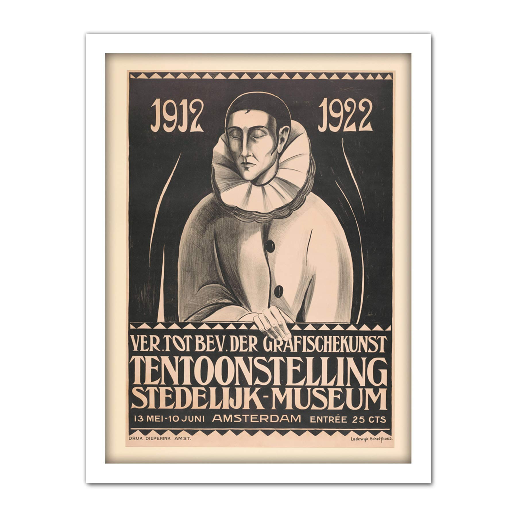 Artery8 Schelfhout Stedelijk Museum Amsterdam Advert Artwork Framed Wall Art Print 18X24 Inch