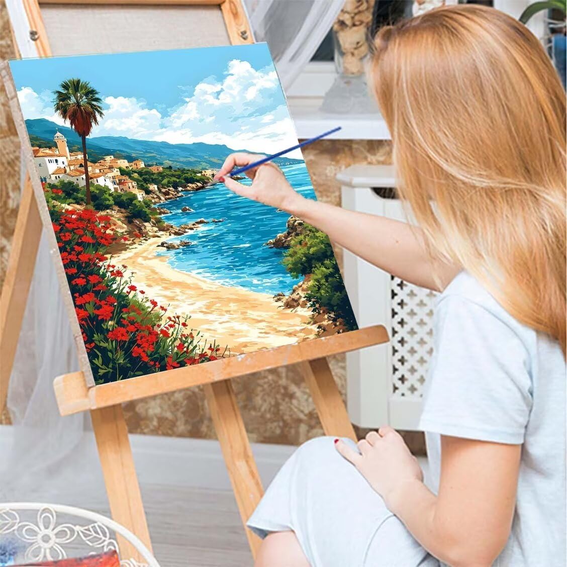 Ideyka ©art_selena_ua Dipingere con i numeri, per adulti, semplice