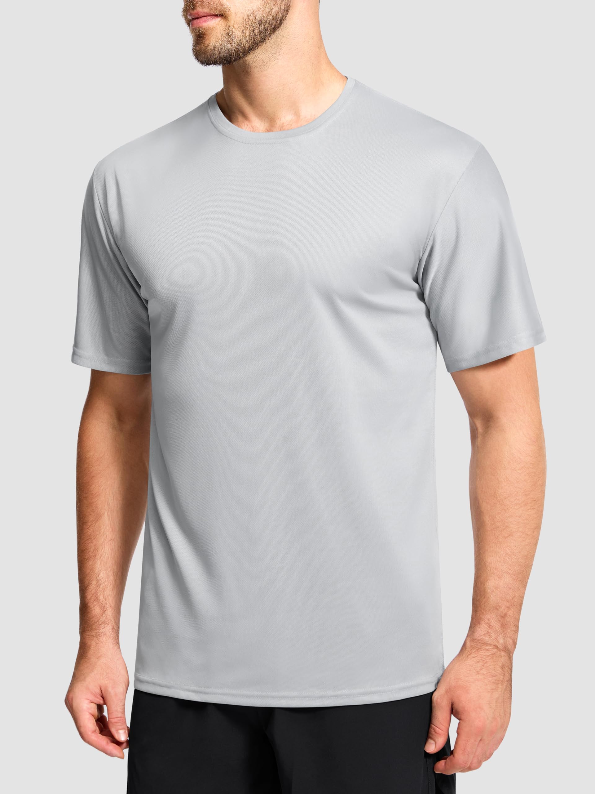 JOVITA T-Shirts für Herren 5er Pack Kurzarm Rundhals Basic Sport Atmungsaktiv Leichtes Gewicht Polyester