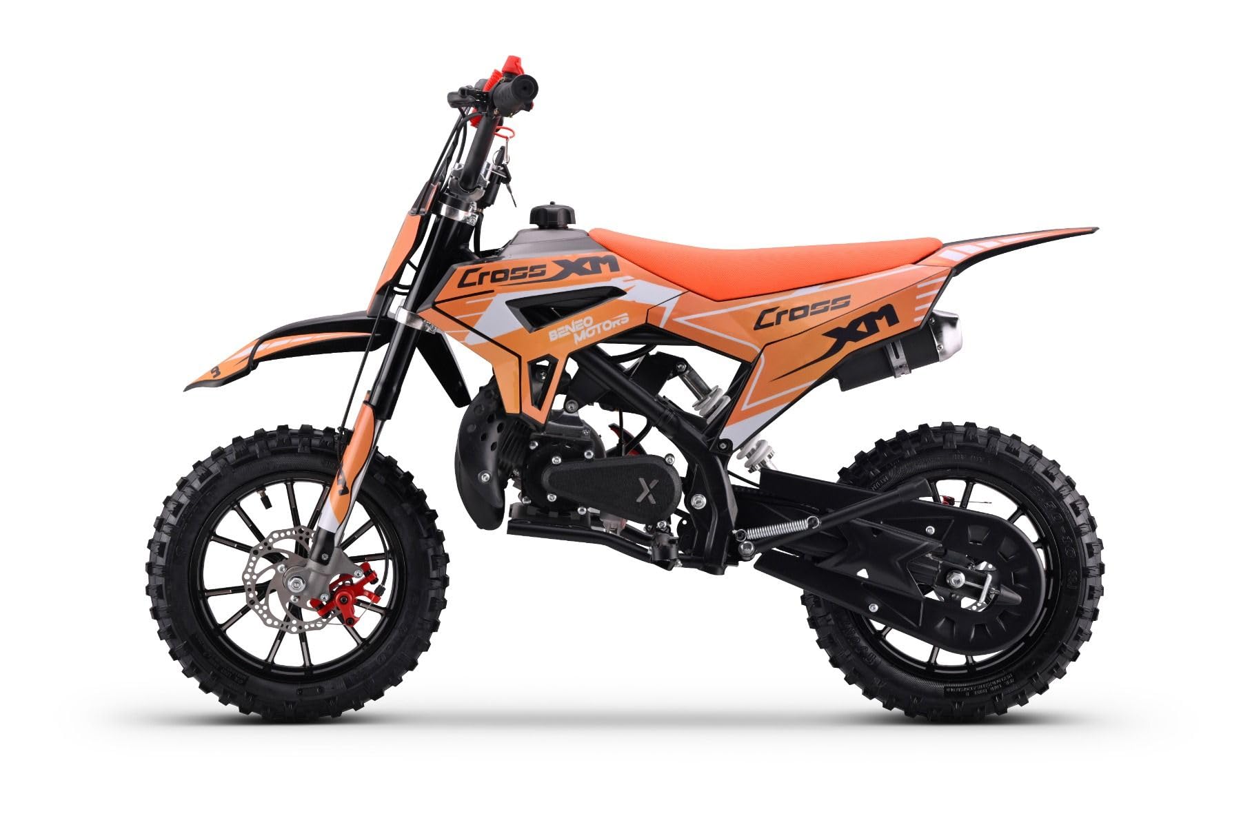 Moto de cross para niños Beneo Motors CROSS XM Naranja - 50cc