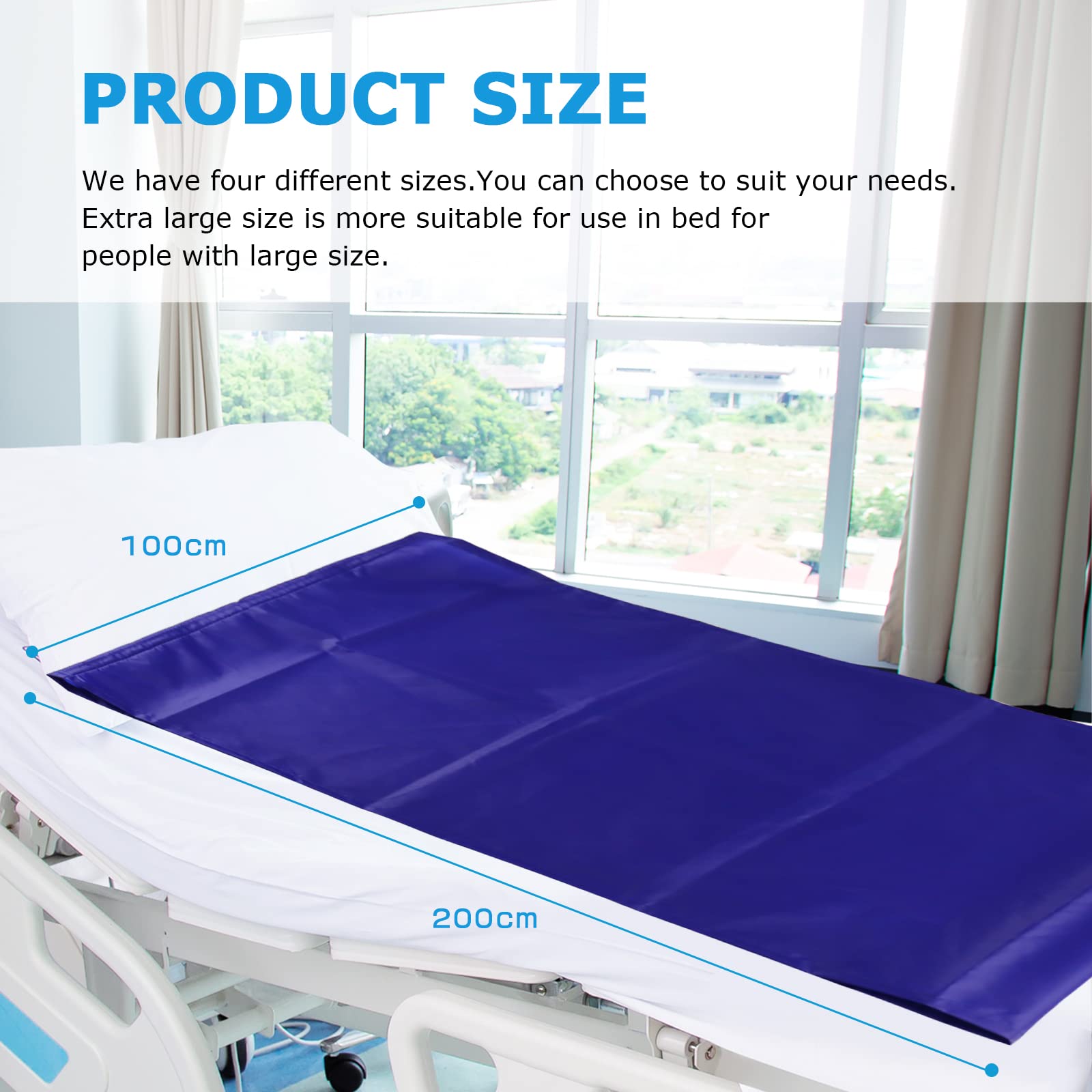 LOSCHEN Tubular Slide Sheet for Patient Transfer Sliding Draw Sheets to Assist Moving Elderly for Cars Vehicles, Wheelchairs - Image 3