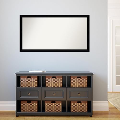 Miniatura 5 de Amanti Art Black Bathroom Mirror for Over Sink, 25x47 Custom Made Black Museum Rectangle Vanity Mirror, Oversize Modern Wood Frame, Hangs