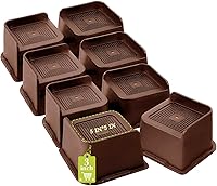 Vista 51 de Elevadores de cama de 2 pulgadas, 3 pulgadas, 4 pulgadas, 6 pulgadas, 8 pulgadas, resistente, elevador de muebles de gran tamaño para sofá, mesa