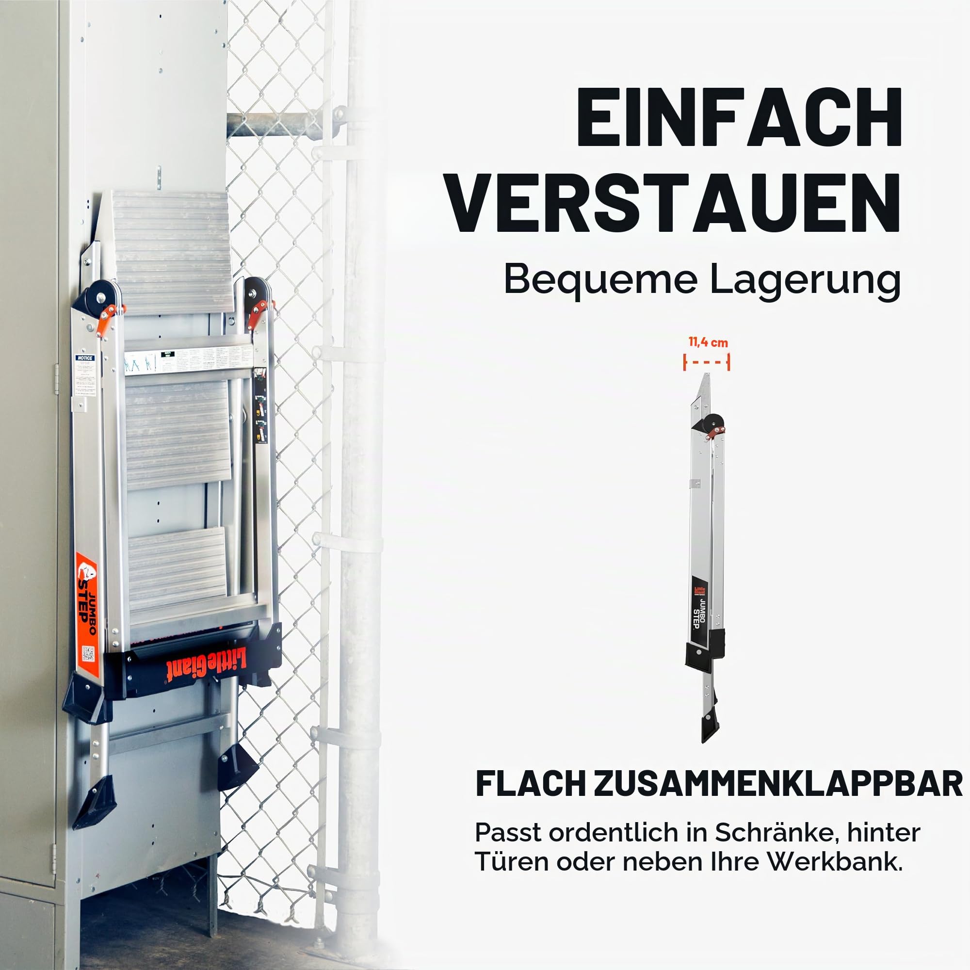 Jumbo-Stufe mit Handlauf, 3-stufig
