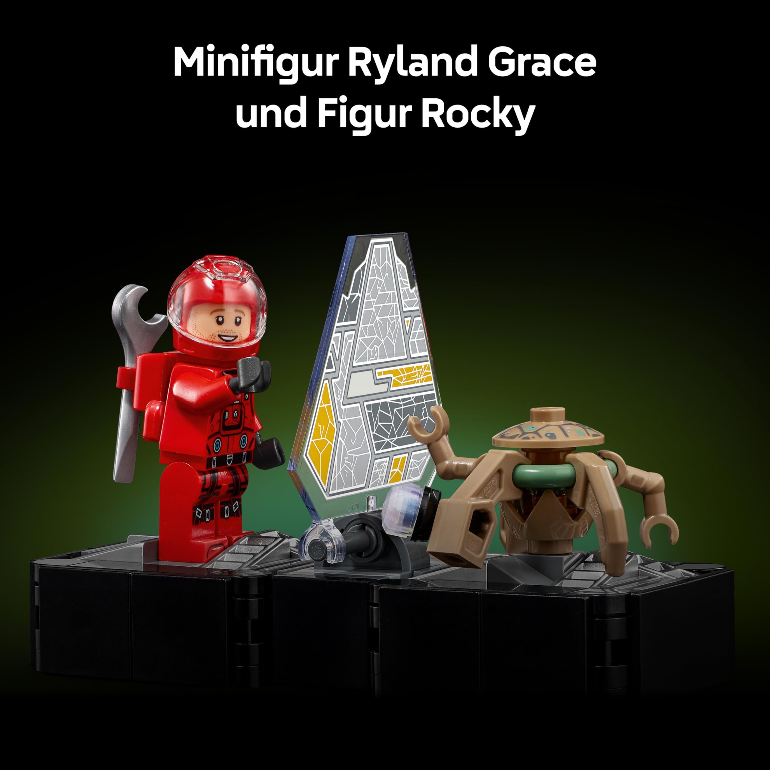 LEGO Icons Der Astronaut - Miniatur Raumschiff Modellbau für Erwachsene - Austellungsset inkl. Ryland Grace Minifigur & Rocky Figur - Science Fiction Geschenk für Film- und Buchfans - 11389