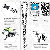 Vista 159 de Giancomics Black ID Badge Holder with Lanyard, Lanyards for ID Badges with Badge Reel Retractable Heavy Duty, Lanyard with ID Holder Keychain Clip