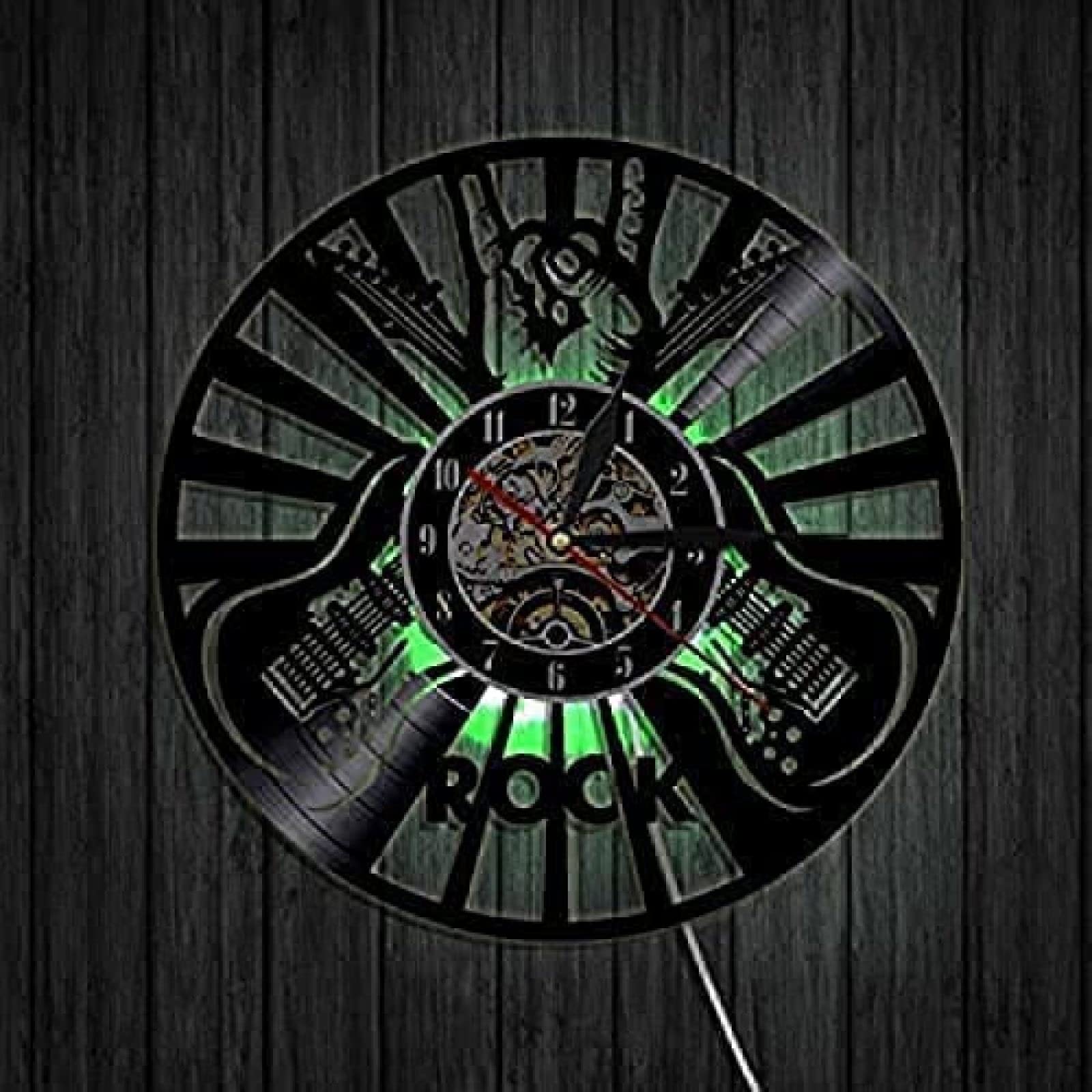 Amazon.co.jp: 壁掛け時計 ビニールレコード ロックミュージシャン