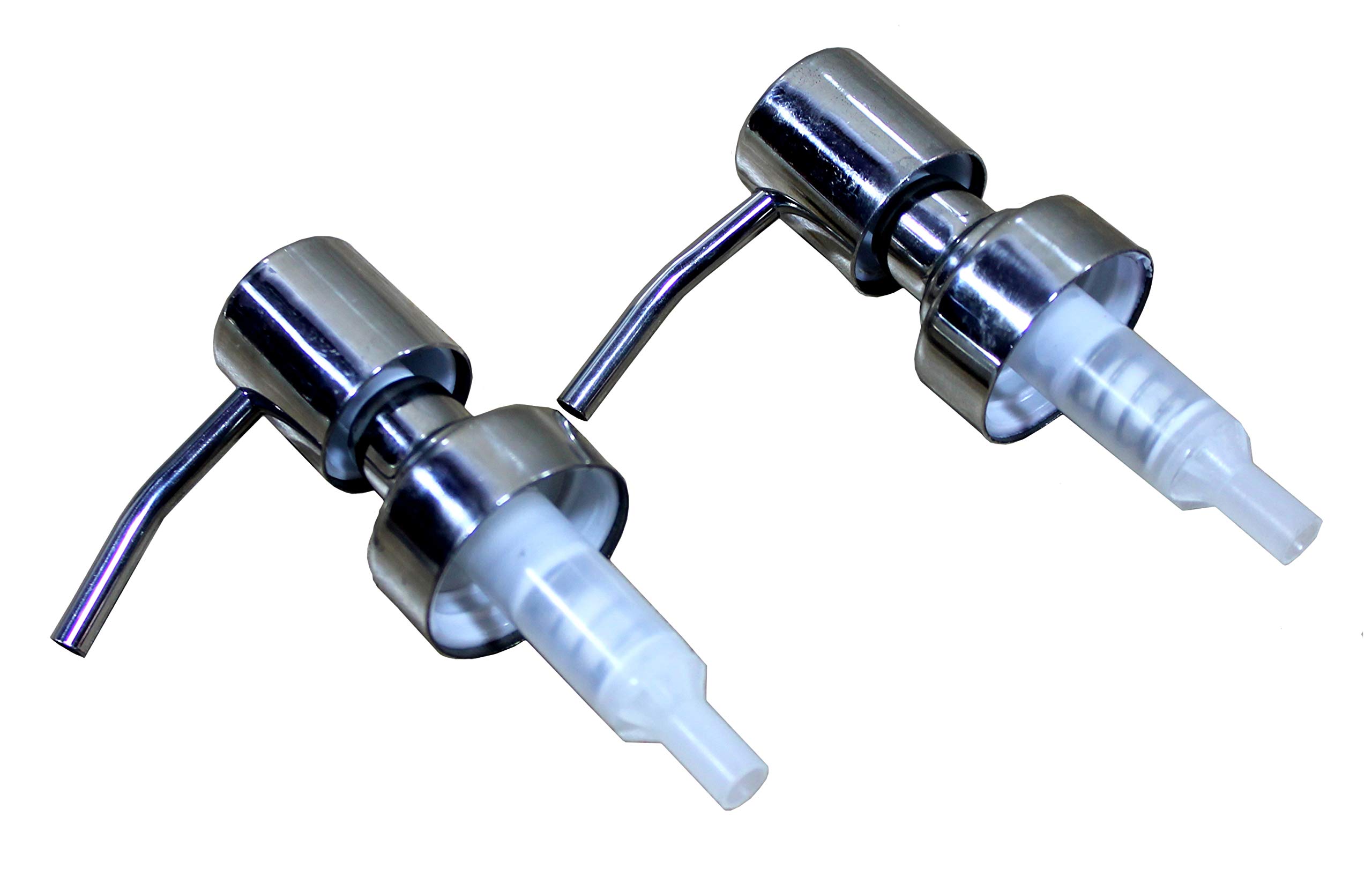 KLEO Stainless Steel Liquid Soap Dispenser Replacement Pump | Soap Pump | Lotion Pump - Pack of 2 1
